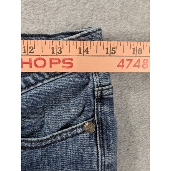 Rock Republic Jeans Womens Size 6 Blue Kasandra Boot cut Embroidered Whiskers - Picture 5 of 15